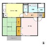 セジュール花岡 2DKの間取り