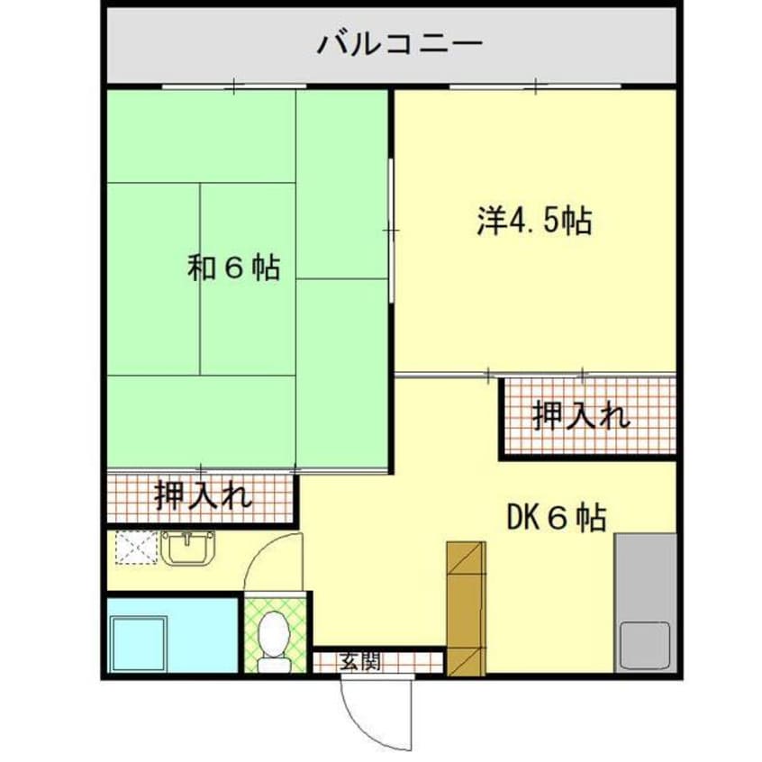 間取図 ブラウンＫ