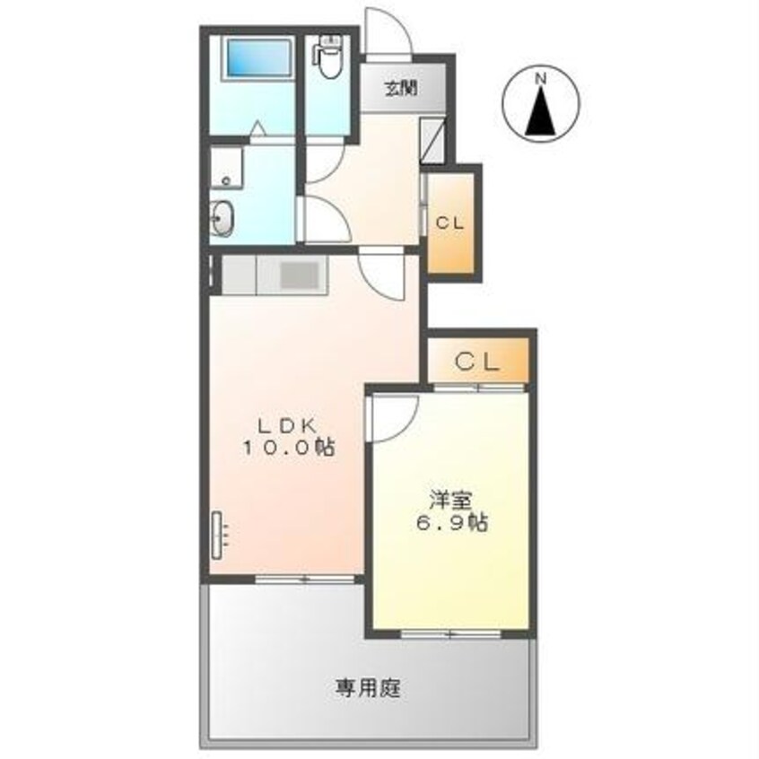 間取図 プランドール西原