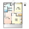 プレミエール　B 2DKの間取り