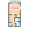 ライオネス 1Kの間取り