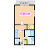 ライオネスⅡB 1Kの間取り