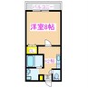 コーポマーメイド 1Kの間取り