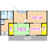 若葉住宅 3DKの間取り