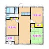 下堀町　3LDK　貸家 3LDKの間取り