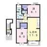 ポライトリーM・T 2LDKの間取り