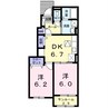 シーマスター 2DKの間取り