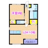 ボヌール 1LDKの間取り