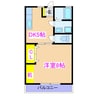ユニオンレストⅠ 1Kの間取り