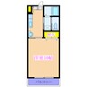 札元大丸マンション 1Kの間取り