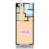旭原大丸マンションA棟 1Kの間取り