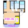 ハーリー家 1Kの間取り