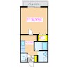 ライオネスⅡA 1Kの間取り