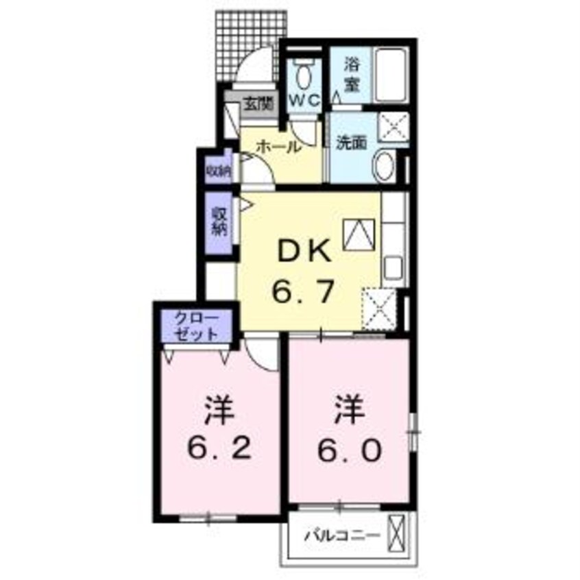 間取図 プラシードピアッツァ鹿屋