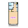 旭原大丸マンションB棟 1Kの間取り