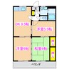 エクセレントIKEDAⅡ 3DKの間取り
