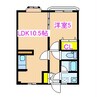シャイニング町田　B棟 1LDKの間取り