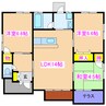 東門借家 3LDKの間取り