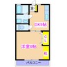 ユニオンレストⅡ 1Kの間取り