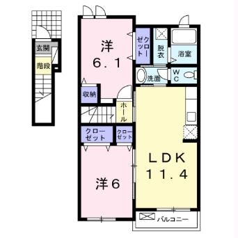 間取図 ローズヒルⅡ