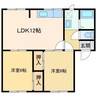メゾントレビV 2LDKの間取り