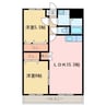 アロム藤 2LDKの間取り
