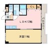 パークマンションアイワ 1LDKの間取り