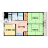 コーワコーポ 3DKの間取り