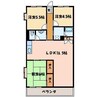 アサヒパレス庄内 3LDKの間取り