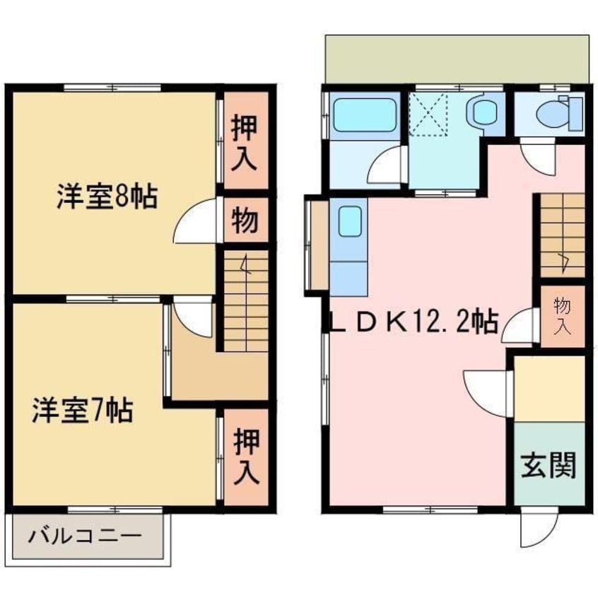 間取図 久保田町メゾネットアパート