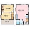 北内町4丁目4-25貸家 2LDKの間取り