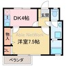 ロイヤルハイツ新田 1DKの間取り