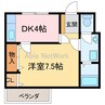 ロイヤルハイツ新田 1DKの間取り