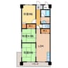 第五越智マンション 3LDKの間取り