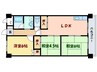 第五越智マンション 3LDKの間取り
