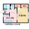 ヴィレッジ巴 1DKの間取り