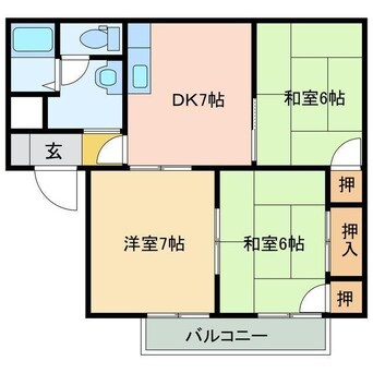 間取図 ファミール北内Ａ