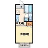 メゾントレビX 1Kの間取り