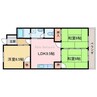 リバティーイトウ 3LDKの間取り