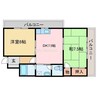 リバティーイトウ 2DKの間取り