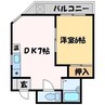 メゾン千 1DKの間取り