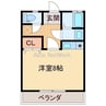栄光マンション 1Rの間取り