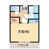 栄光マンション 1DKの間取り