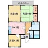 八幡ハイツ 3DKの間取り