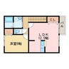 ヴィラ・アルカディア 1LDKの間取り