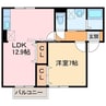 ヴィルヌーブシャトレー 1LDKの間取り