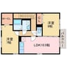 コーポラス上原 2LDKの間取り