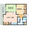 アニヴァーサリーITO 2LDKの間取り