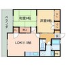 アニヴァーサリーITO 2LDKの間取り