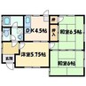 中村4丁目14-1貸家 3DKの間取り